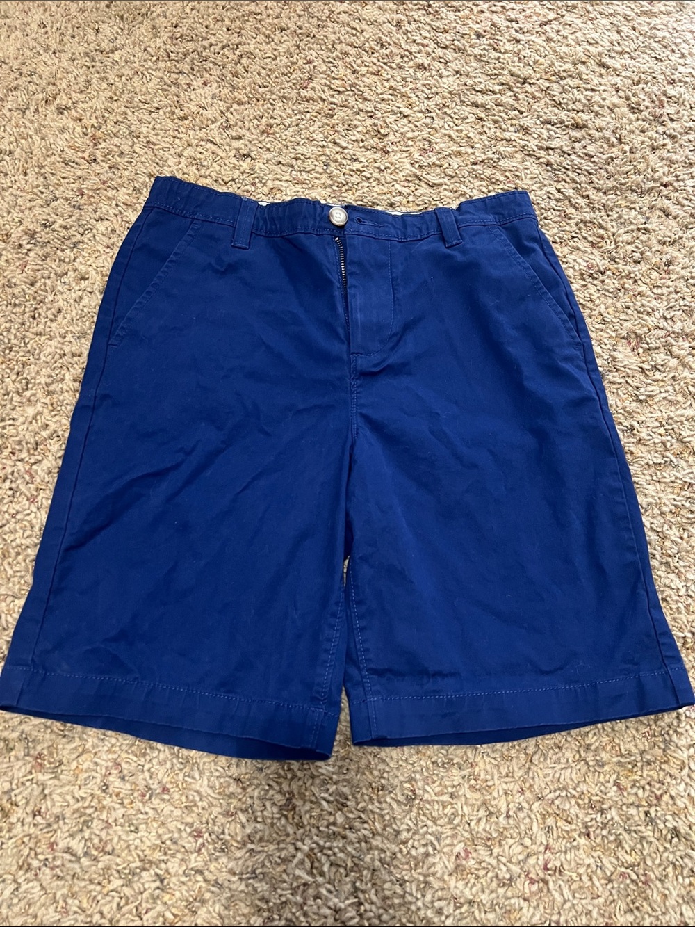 crown & ivy Navy Blue Kids Cotton Shorts